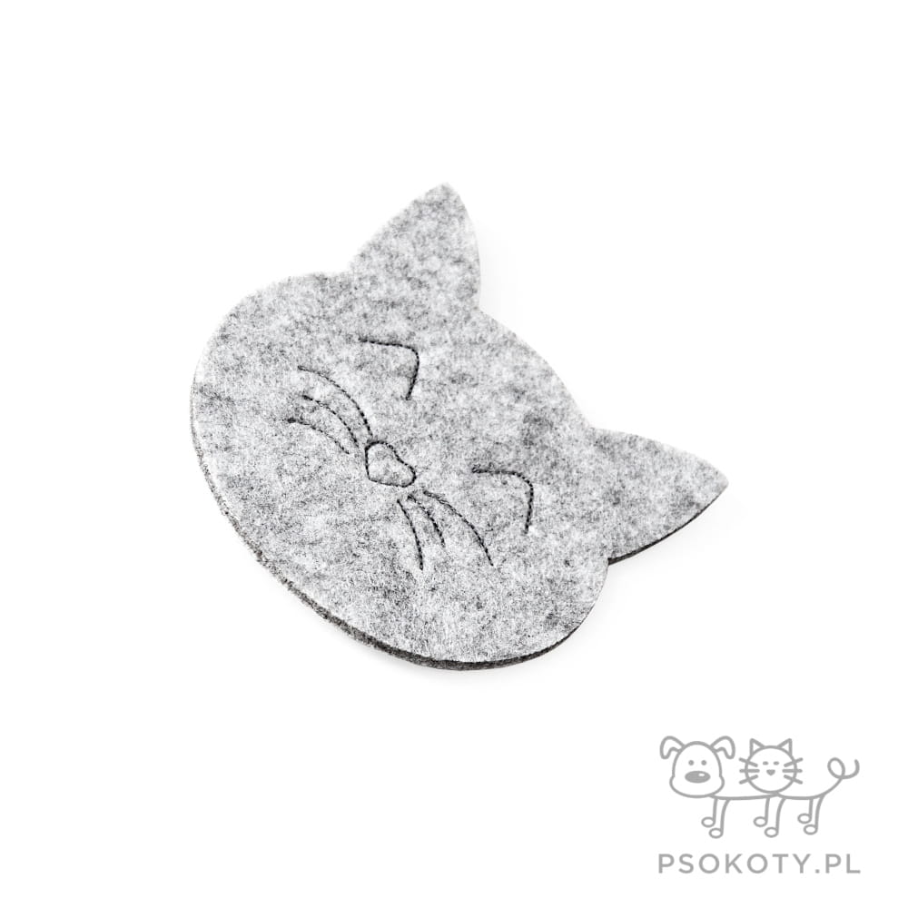 Podkładka filcowa w kształcie kota - podkładka pod kubek (I)
