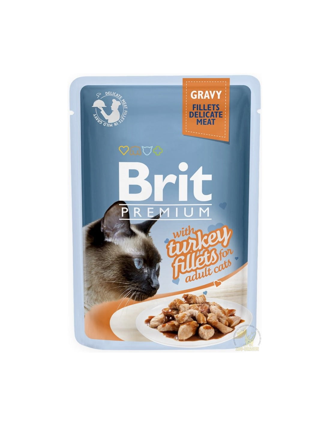 Brit Premium filet z indyka w sosie saszetka 85g - mokra karma dla kotów