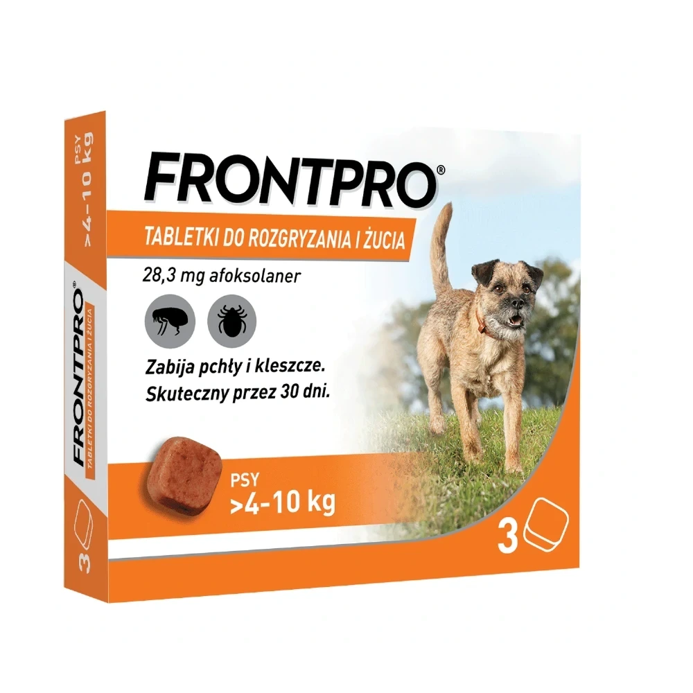 Frontpro M (>4-10kg) tabletki na pchły i kleszcze dla psów