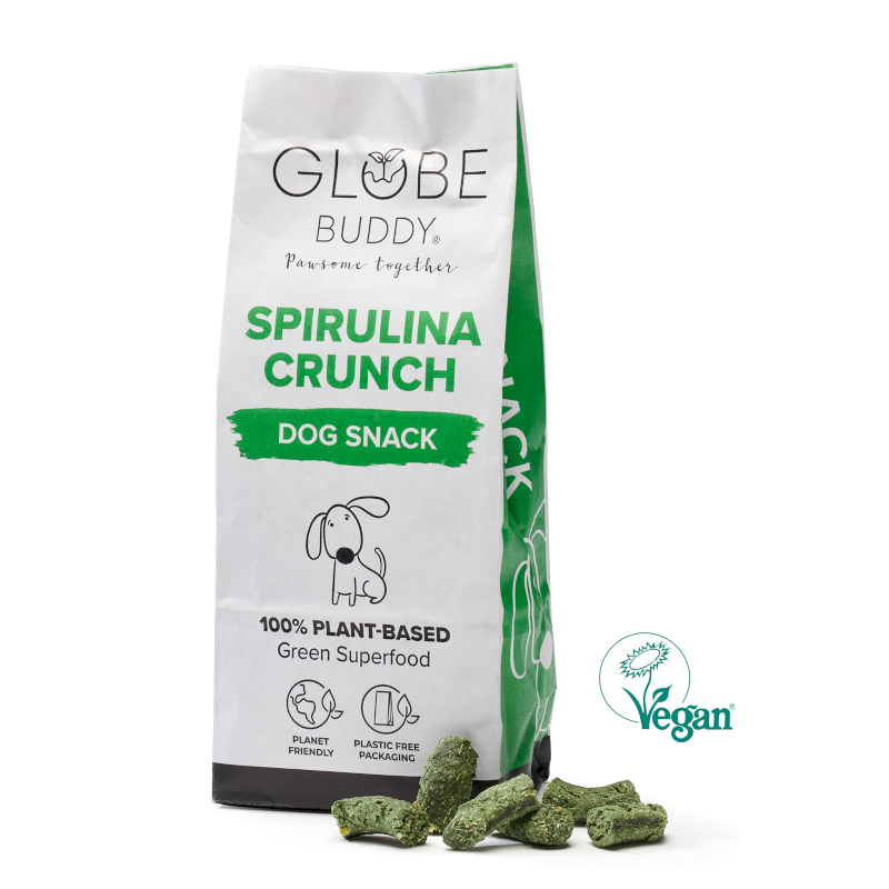 Globe Buddy Spirulina Crunch 200g - chrupiący przysmak ze spiruliną dla psów