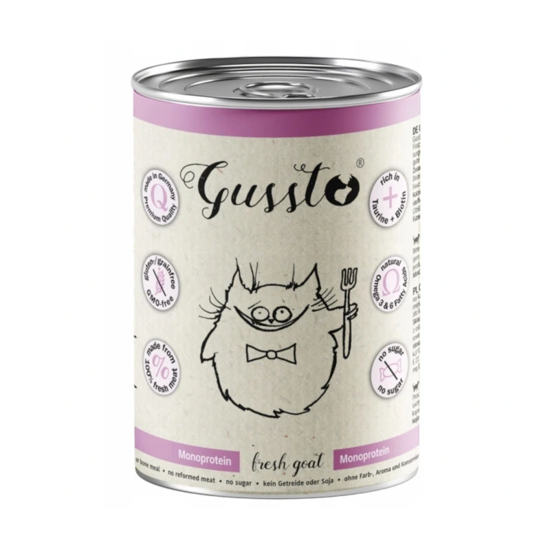 Gussto świeża koza puszka 200/400g - mokra karma dla kotów