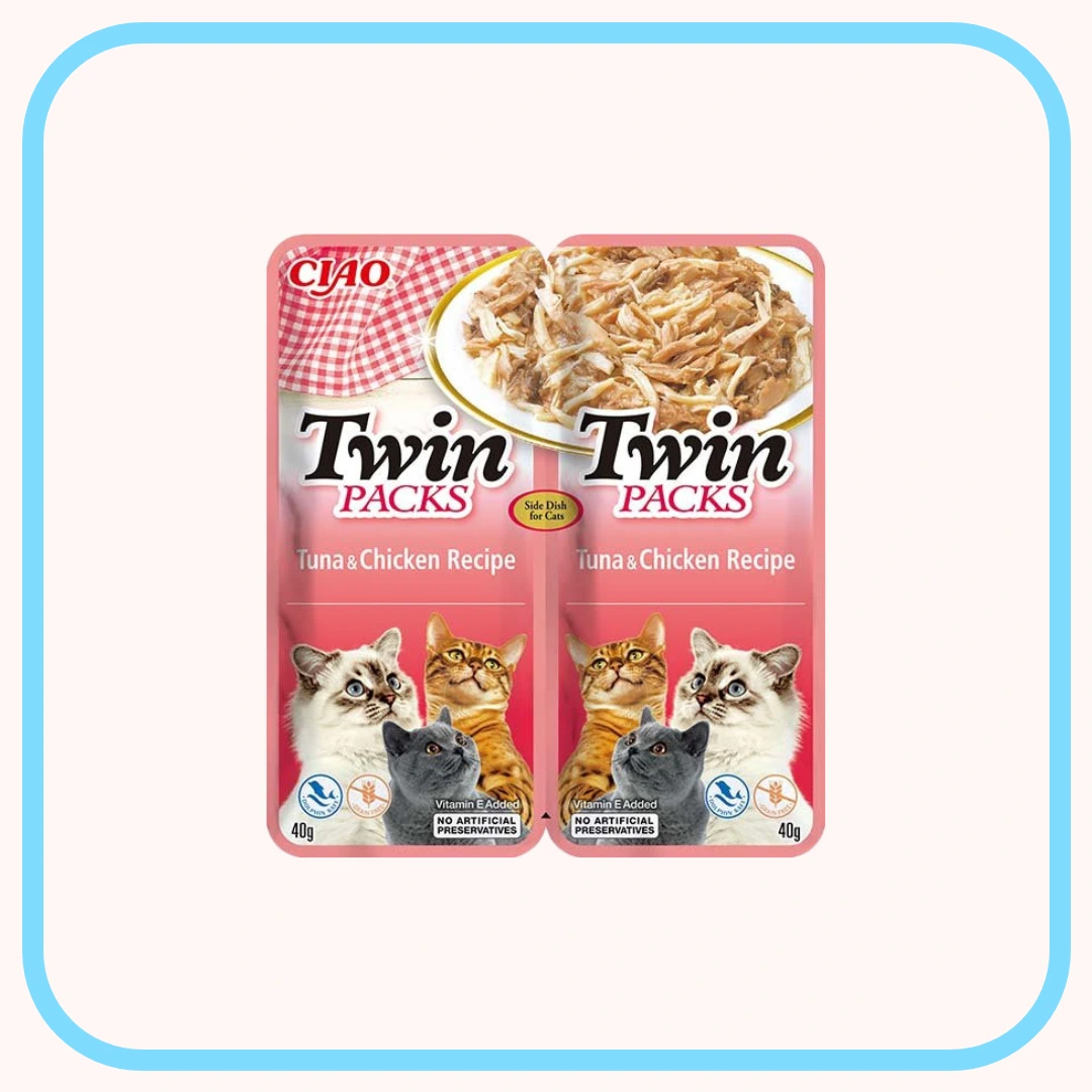 Inaba Ciao Cat Twin Packs tuńczyk kurczak 2x40g