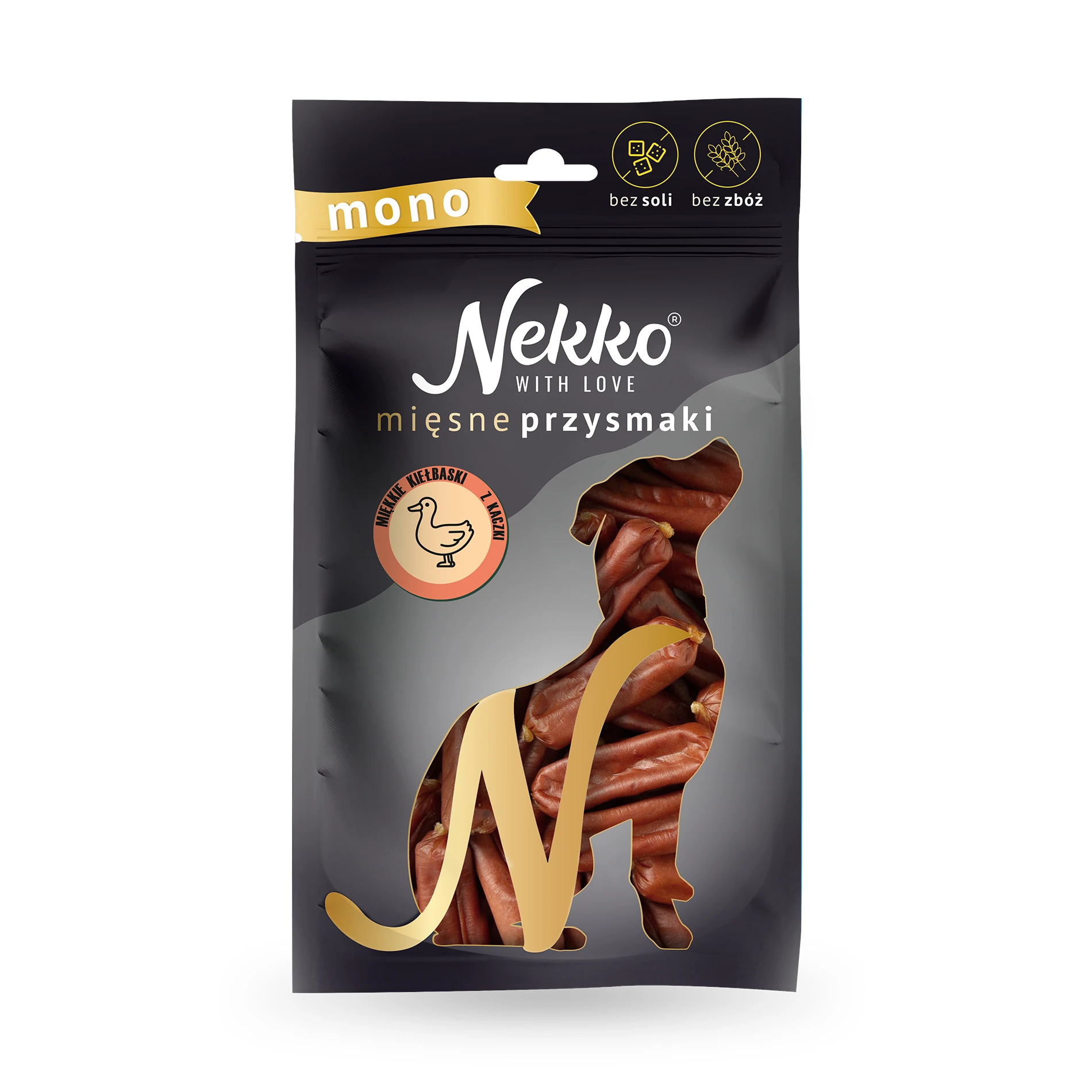 Nekko Przysmak Pies Mono kiełbaski z kaczki 80g