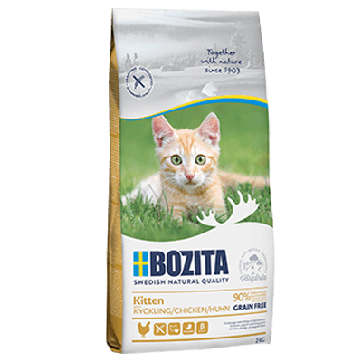 Bozita GF KITTEN z kurczakiem bez zbóż 400g - sucha karma dla kociąt