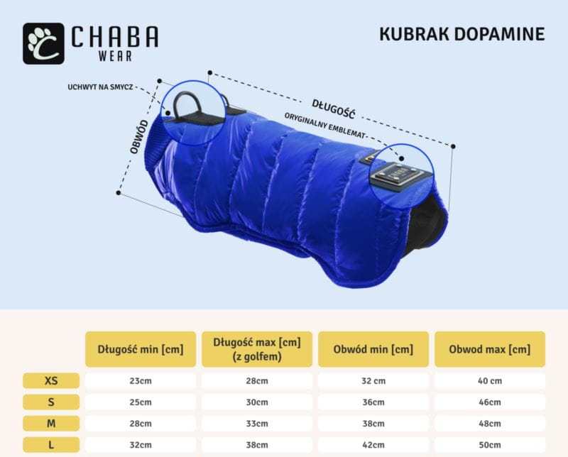 Chaba Kubrak Dopamine chaber - ubranka dla psów