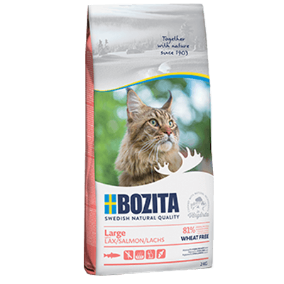 Bozita Large z łososiem bez pszenicy 400g - sucha karma dla kotów dużych ras