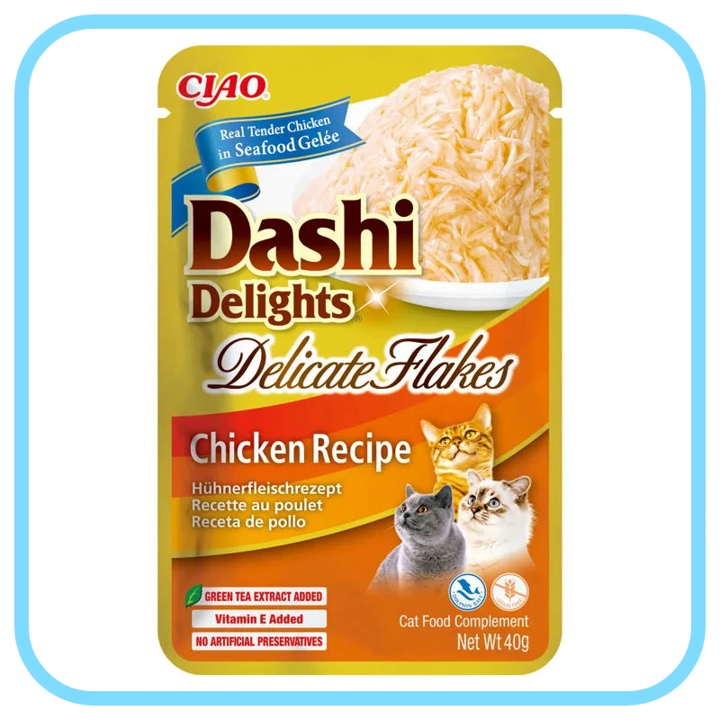 Inaba Dashi Cat Delights Flakes kurczak 40g