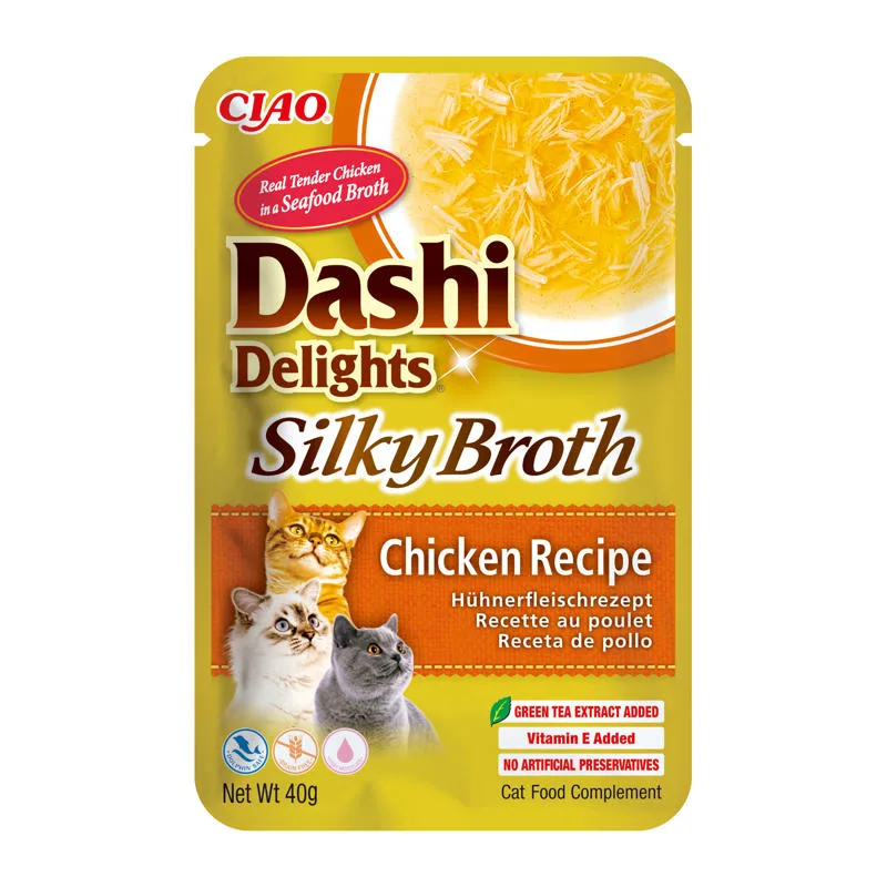Inaba Dashi Cat Delights Silky kurczak 40g