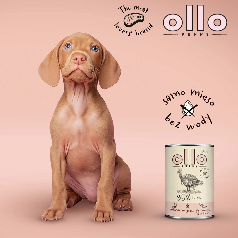 Ollo PUPPY Pure Indyk 400g/850g