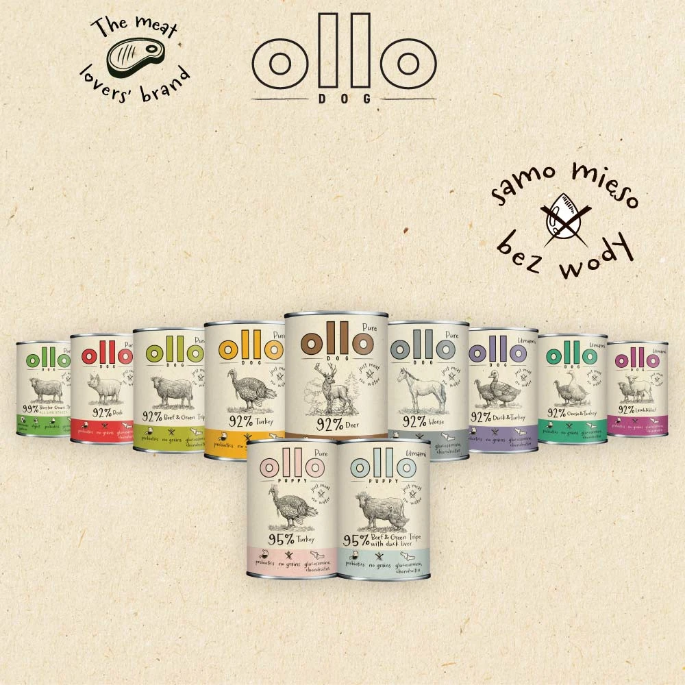 Ollo PUPPY Pure Indyk 400g/850g