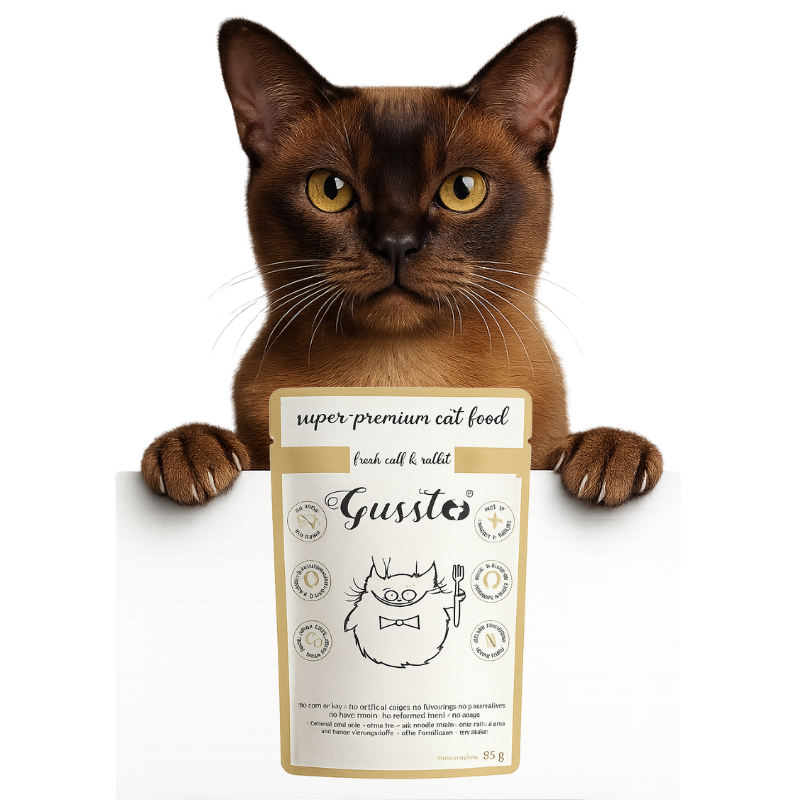 Gussto (świeża cielęcina i królik) saszetka 85g - mokra karma dla kotów