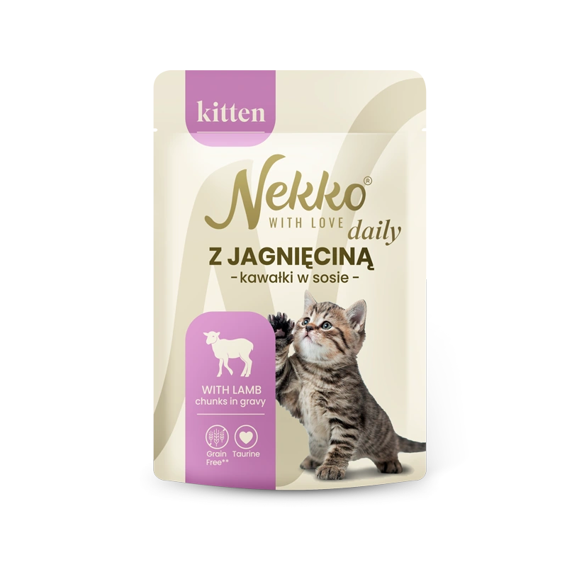 Nekko Daily jagnięcina (kocięta) - saszetka w sosie 85g