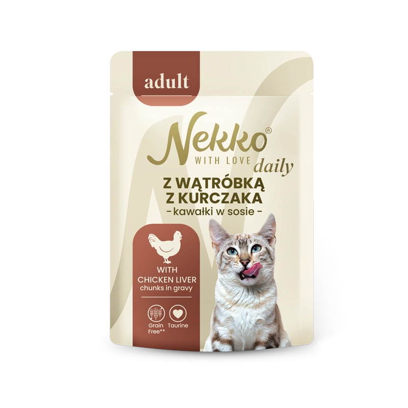 Nekko Daily wątróbka z kurczaka - saszetka w sosie 85g