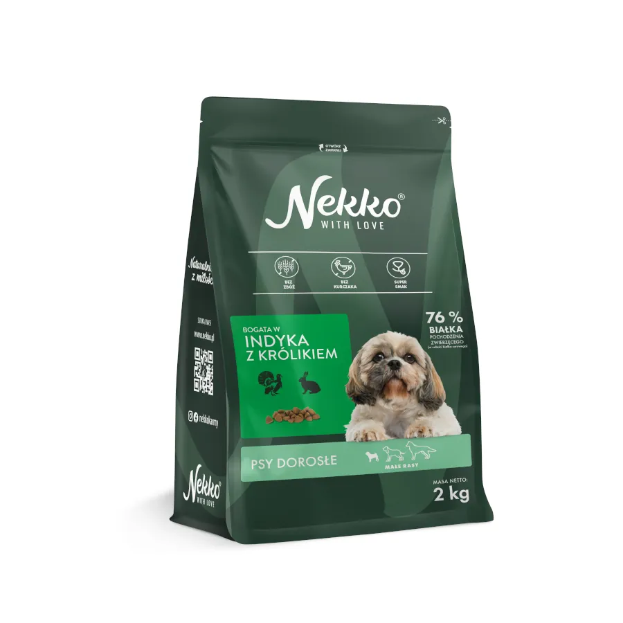 Nekko MINI indyk królik 2kg/9kg - sucha karma dla psów