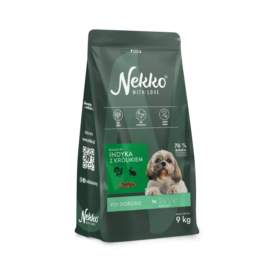 Nekko MINI indyk królik 2kg/9kg - sucha karma dla psów