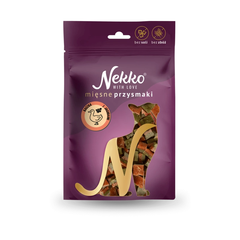 Nekko Przysmak Kot kaczka z jagodami 50g