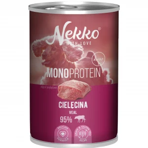 Nekko MONO cielęcina 400g - mokra karma dla psów dorosłych