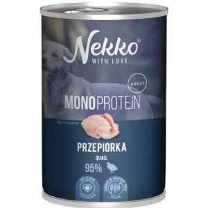 Nekko MONO przepiórka 400g - mokra karma dla psów dorosłych