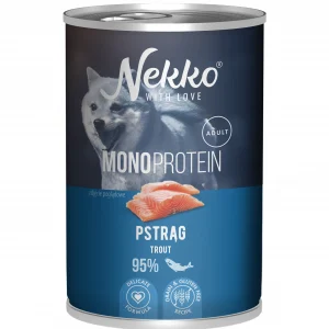Nekko MONO pstrąg 400g - mokra karma dla psów dorosłych