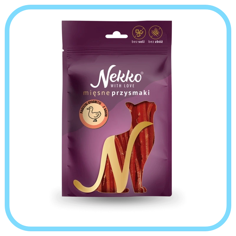 Nekko Przysmak Kot spaghetti z kaczki 50g