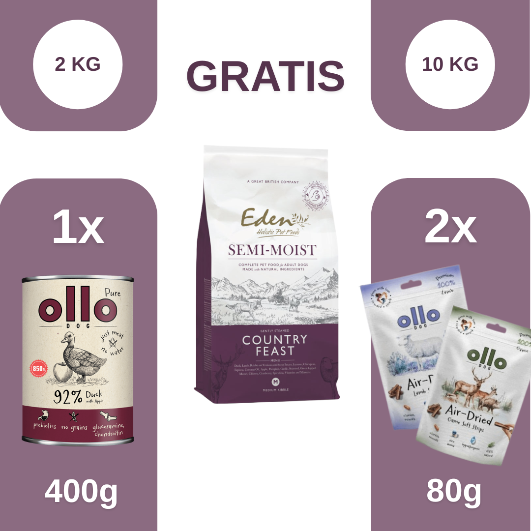 Eden Country Feast 2kg/10kg - półwilgotna karma dla psów
