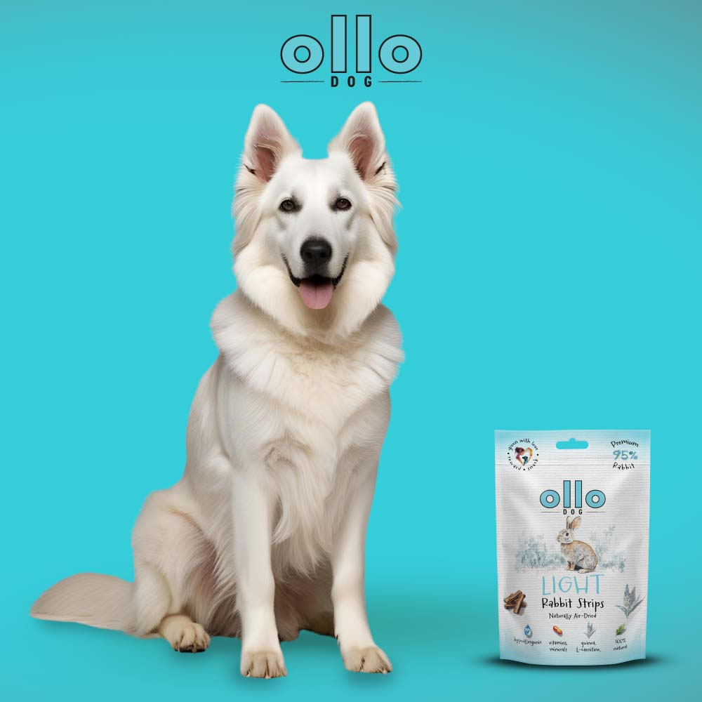 Ollo Air Dried Light Strips Królik 80g - przysmak dla psów
