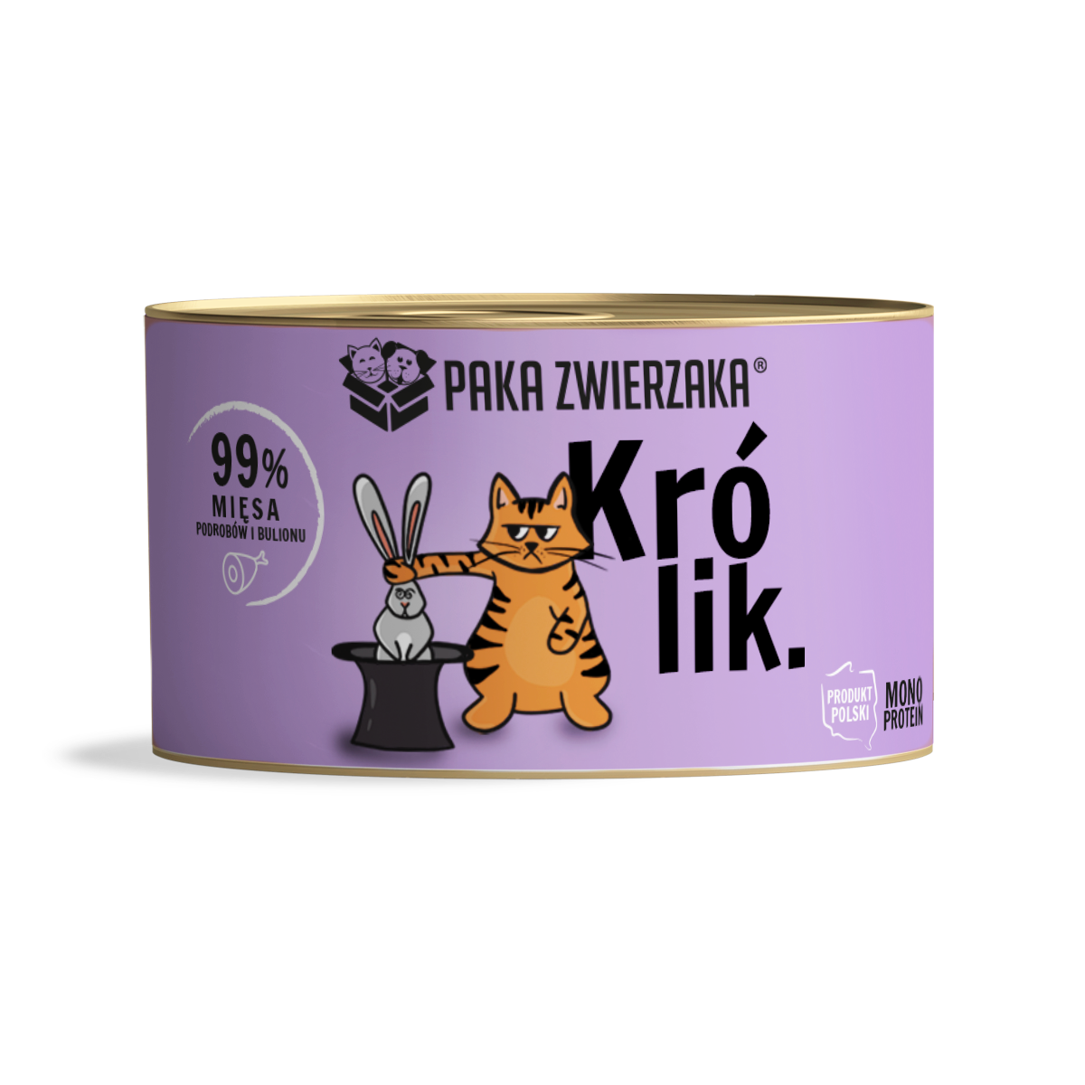 Paka Zwierzaka królik 200g - mokra karma dla kotów