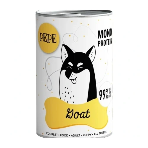 PEPE MONO PROTEIN Koza 400g/800g - mokra karma dla szczeniąt i dorosłych psów