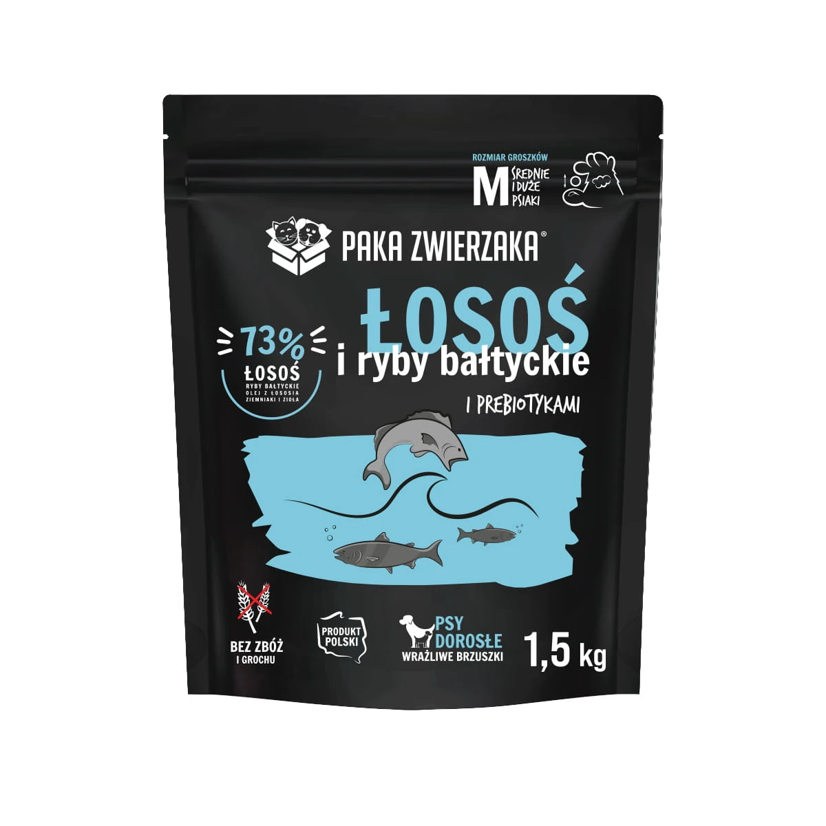 Paka Zwierzaka łosoś z rybami bałtyckimi 1,5kg/3kg- sucha karma dla psów