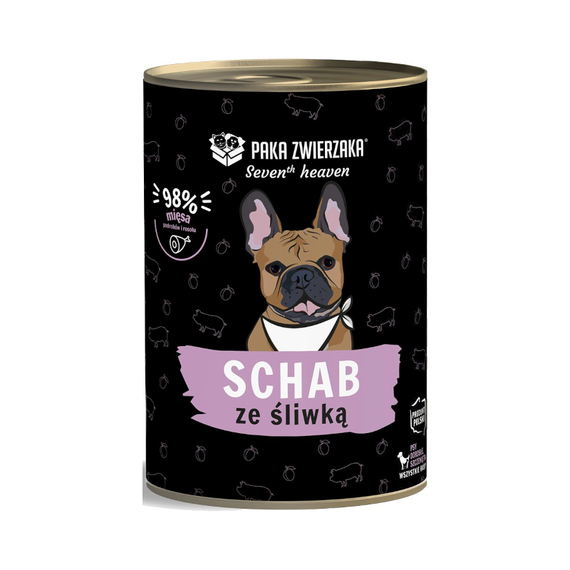 Paka Zwierzaka SH schab ze śliwką 400g - mokra karma dla psów