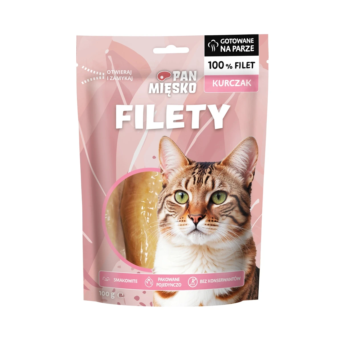 Pan Mięsko Filety z Kurczaka 100g - przysmak dla kota