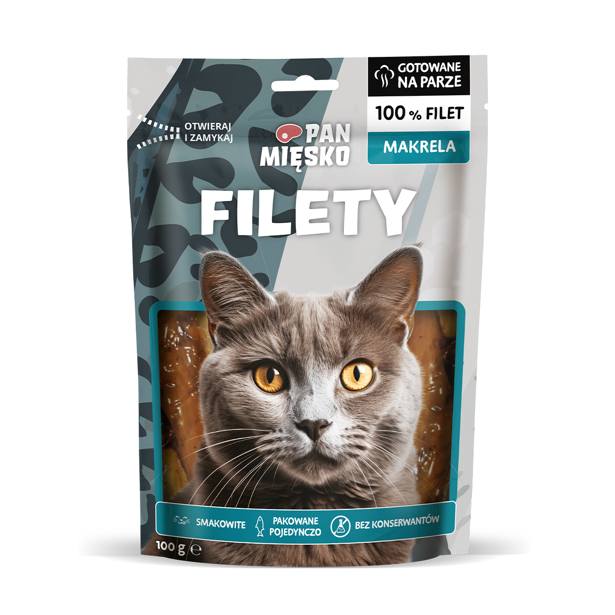 Pan Mięsko Filety z Makreli 100g - przysmak dla kota