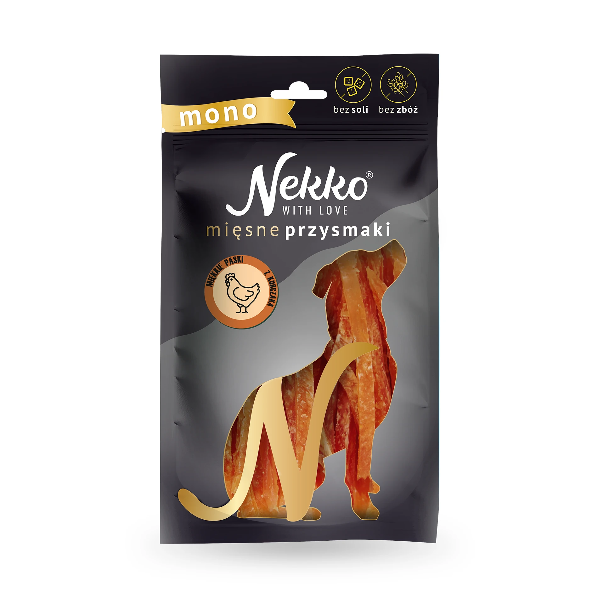 Nekko Przysmak Pies Mono paski z kurczaka 80g