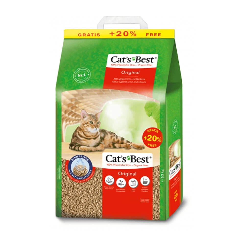Cat's Best Eko Plus Original 10L - drewniany żwirek dla kota