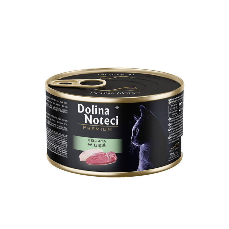 Dolina Noteci Premium gęś puszka 185g/400g - mokra karma dla kotów