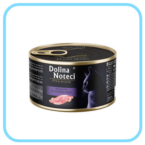 Dolina Noteci Premium królik puszka 185g/400g - mokra karma dla kotów