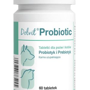 Dolfos Dolvit Probiotic (probiotyk i prebiotyk) - 60 tabletek dla psów i kotów