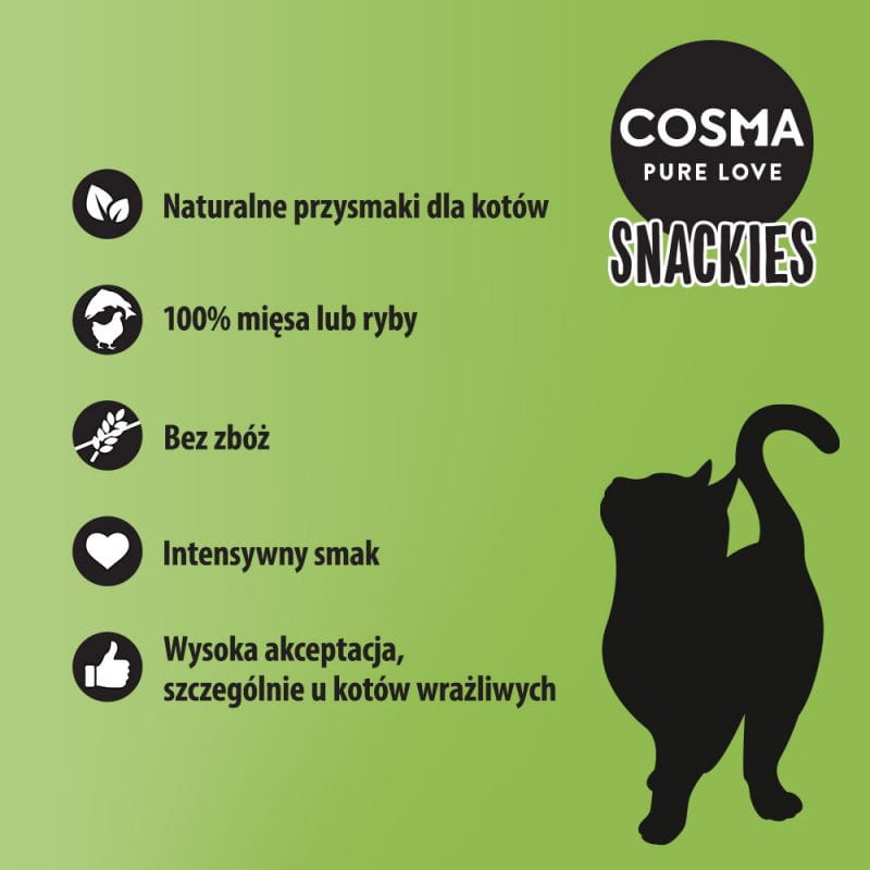 Cosma Original Snackies kurczak 26g - przysmaki dla kotów