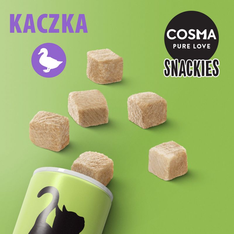 Cosma Original Snackies kaczka 21g - przysmaki dla kotów