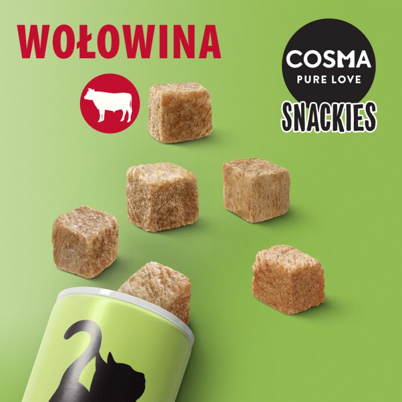 Cosma Original Snackies wołowina 23g - przysmaki dla kotów