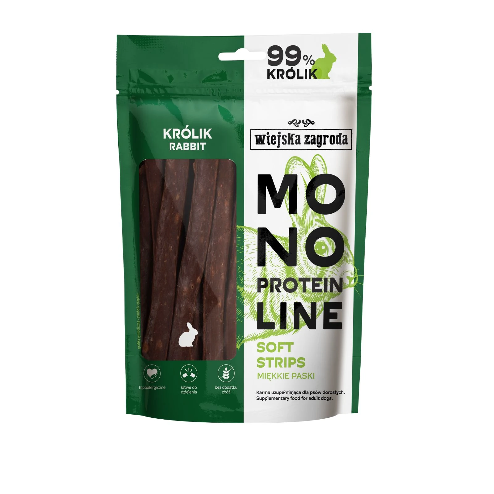 Wiejska Zagroda przysmak dla psa mono królik 115g