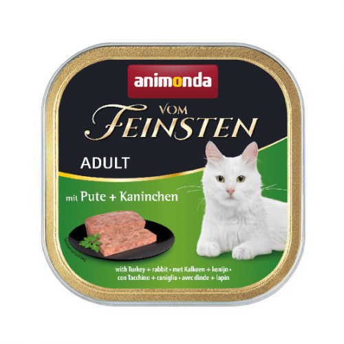 Animonda vom feinsten classic indyk z królikiem 100g - mokra karma w pasztecie dla kotów