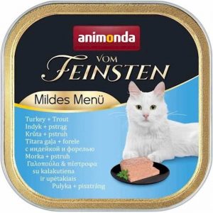 Animonda MILD MENU mokra karma dla kastratów indyk+ pstrąg dla kotów 100g
