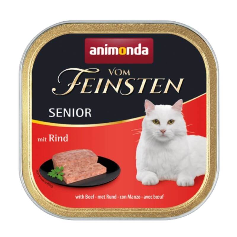 Animonda Senior z wołowiną 100g - mokra karma dla starszych kotów