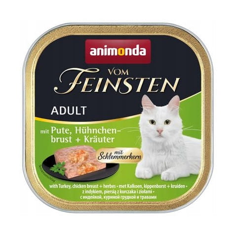 Animonda vom feinsten classic indyk, kurczak, zioła 100g - mokra karma rolada dla kotów