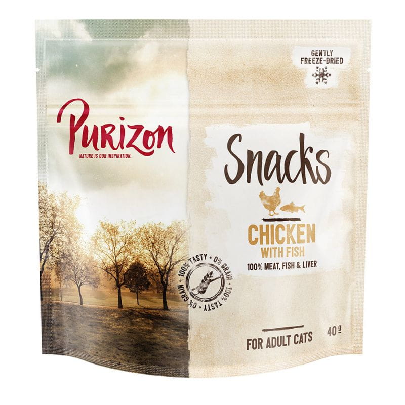 Purizon Snack (kurczak i ryba) 40g - przysmaki dla kotów