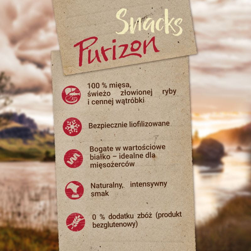 Purizon Snack (kurczak i ryba) 40g - przysmaki dla kotów