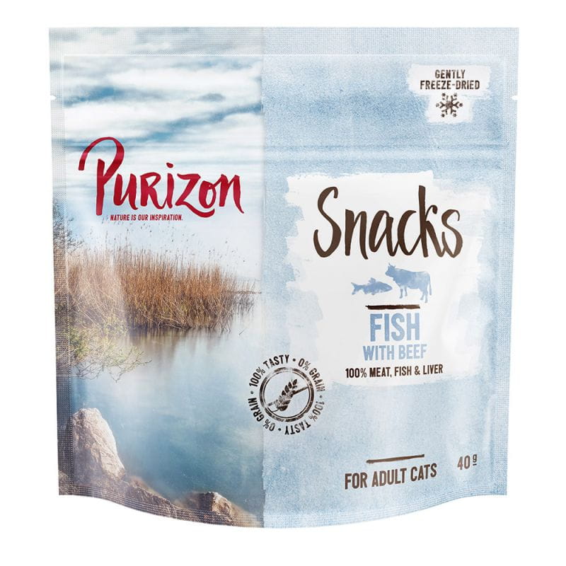 Purizon Snack (ryba i wołowina) 40g - przysmaki dla kotów