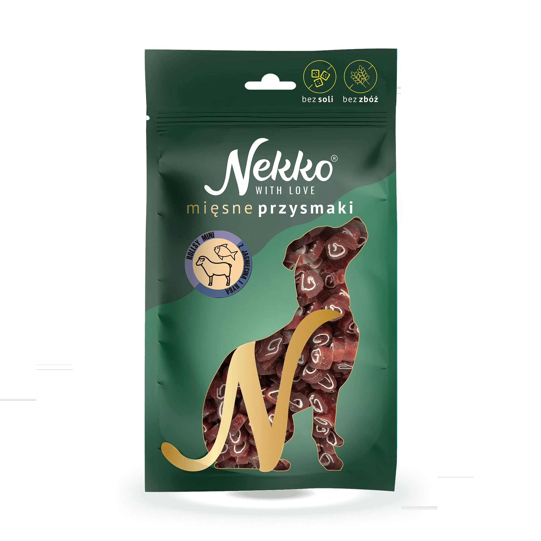 Nekko Przysmak Pies rollsy mini jagnięcina ryba 80g