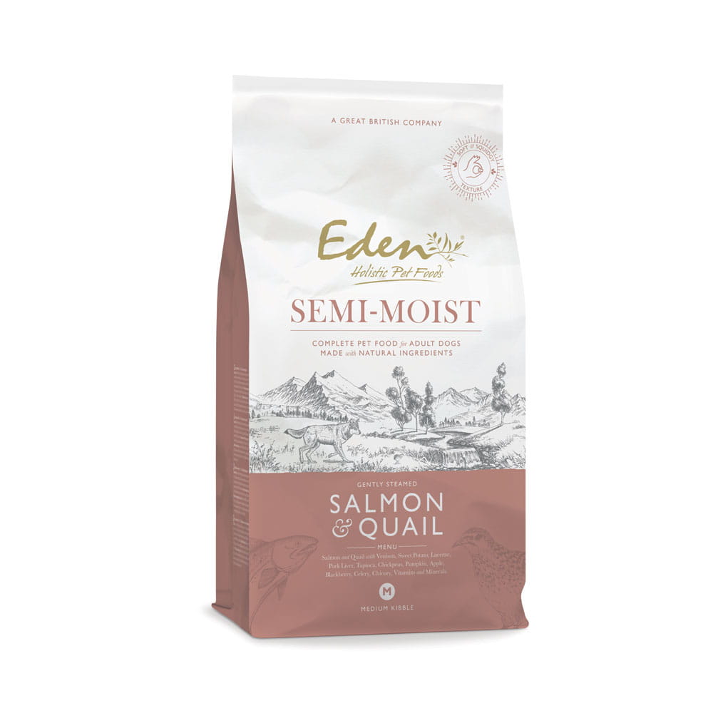 Eden Łosoś i Przepiórka 2kg/10kg - półwilgotna karma dla psów